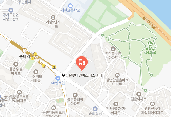 렌탈나우 사무실 위치 지도 - 서울 강서구 양천로 583